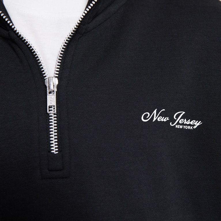 Half-zip sweatshirt "Clarkson" Black 2